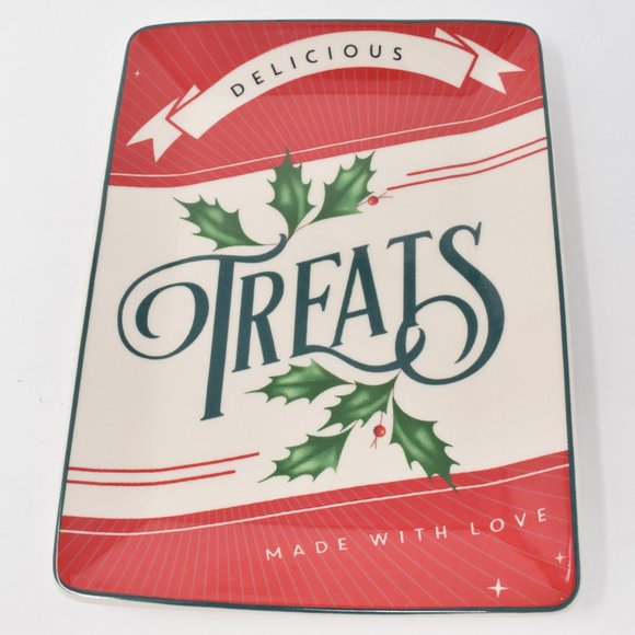 Lenox Vintage Treats Tray Spoon Rest Retro 6.5 New in Box Holiday Trinket Dish - Picture 2 of 8